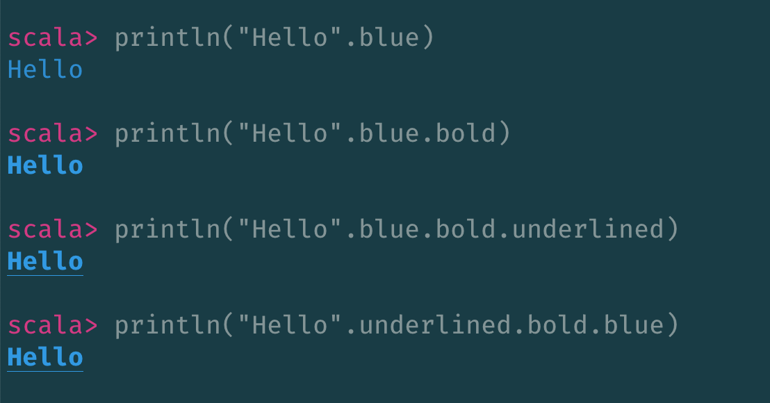 AnsiColor syntax support Example 3